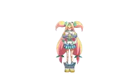 a pixel art of a girl with the words " ты свинья ебаная " written below her