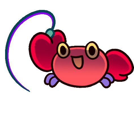 Whip Crabby Crab Sticker - Whip Crabby Crab Pikaole Stickers