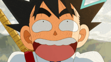 a cartoon character is making a surprised face with his mouth open