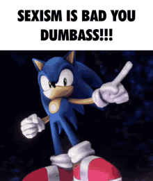 Sexism Sonic GIF - Sexism Sonic Sonic The Hedgehog GIFs