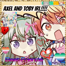axel and toby are best friends in a collage