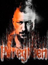a man with a beard is surrounded by orange and white lines and the word phase one is visible