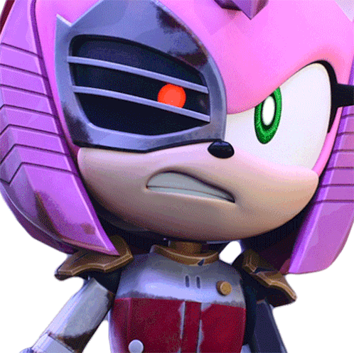Angry Metal Amy Sticker - Angry Metal Amy Sonic Prime Stickers