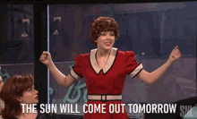 the sun will come out tomorrow sing musical annie taylor swift