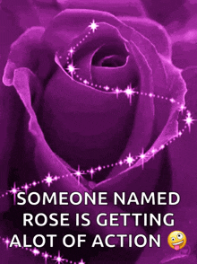 Sarky Purple GIF - Sarky Purple Rose GIFs