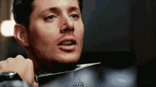 Dean Doit GIF - Dean Doit Knife To Throat GIFs