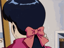anime 1980s preening hair hair flip