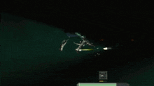 a screenshot of a video game with a few ships in the background