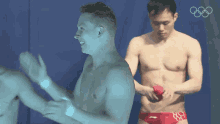 Clapping Andrew Capobianco GIF - Clapping Andrew Capobianco Usa Synchronized Diving Team GIFs