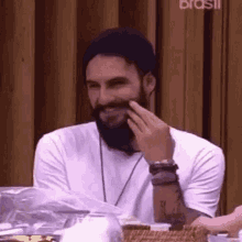 Wagner Shy Laugh GIF - Wagner Shy Laugh Bbb18 GIFs