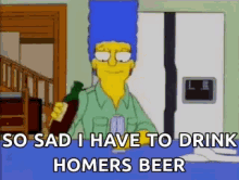 The Simpsons Marge GIF - The Simpsons Marge Drink GIFs