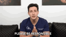 Please Be Responsible Mikhail Varshavski GIF - Please Be Responsible Mikhail Varshavski Doctor Mike GIFs