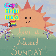 a greeting card that says have a blessed sunday on it