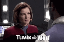 Janeway Tuvok GIF - Janeway Tuvok Startrek GIFs