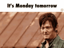 Tomorrow Is Monday Twd GIF - Tomorrow Is Monday Twd Darryl Dixon GIFs