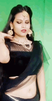 Duti Black Saree GIF - Duti Black Saree Rathodraj GIFs