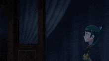 a man and a girl are standing next to each other in a dark room