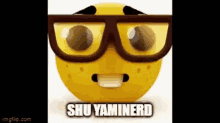 Shu Yamino Nerd GIF - Shu Yamino Nerd Nerd Emoji GIFs
