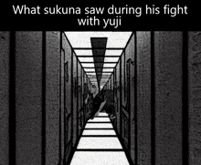 what sukuna saw during his fight with yuji is shown on a black and white photo
