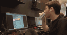 Sipping Soft Drink Hampus Poser GIF - Sipping Soft Drink Hampus Poser Ninjas In Pyjamas GIFs
