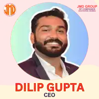a picture of a man with the name dilip gupta ceo