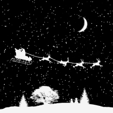 Santa Claus Flying GIF - Santa Claus Flying Reindeer GIFs