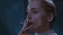 Sharon Stone Smoking GIF - Sharon Stone Smoking Basic Instinct GIFs