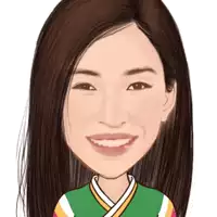 a cartoon drawing of a woman with long hair and a green shirt