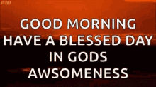 good morning have a blessed day in gods awesomeness god bless you universal love