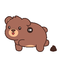 a cartoon of a brown teddy bear with a youtube logo on its chest