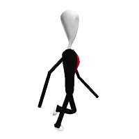 a stick figure wearing a suit and tie is running .