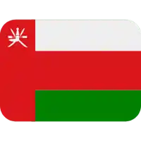 a red white and green flag with a crown on the top