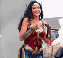 Wonder Woman Thumbs Up GIF - Wonder Woman Thumbs Up Smile GIFs