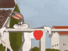 Bugs Bunny Heart Beat GIF - Bugs Bunny Heart Beat In Love GIFs