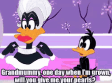 Give Me Your Pearls GIF - Daffy Duck Gay Will You Give Me My Pearls GIFs
