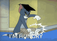 spanking tom spank tom and jerry hungry