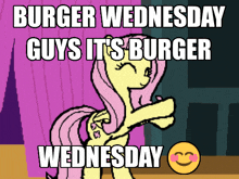Burger Wednesday GIF - Burger Wednesday Fluttershy GIFs
