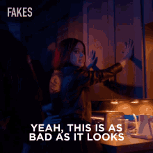Yeah This Is As Bad As It Looks Zoe Chistensen GIF - Yeah This Is As Bad As It Looks Zoe Chistensen Fakes GIFs