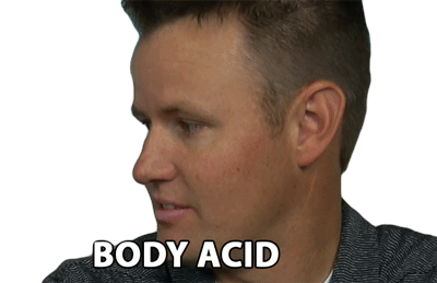 Body Acid Warning Sticker - Body Acid Warning Digestive Stickers