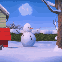 Master Hider GIF - Peanuts Movie Snoopy Snow Man GIFs