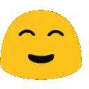 a yellow smiley face is blowing a kiss with a pink heart .
