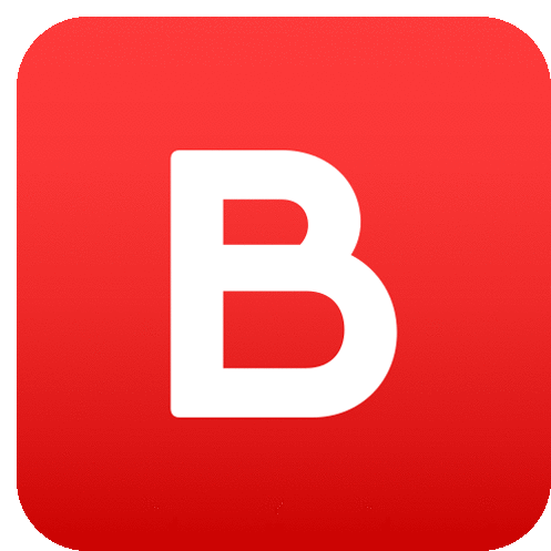 B Button Symbols Sticker