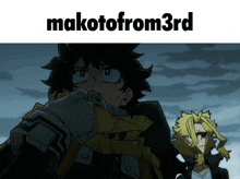 a picture of two anime characters with the text makotofrom3rd above them