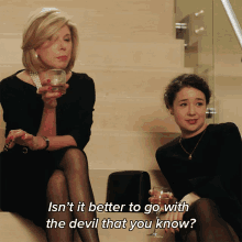 Isnt It Better To Go With The Devil That You Know Diane Lockhart GIF
