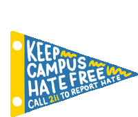 Keep Campus Hate Free Call211 Sticker - Keep Campus Hate Free Call211 Bully Stickers