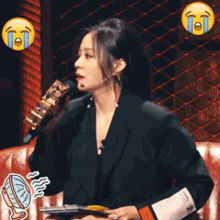 Jane Zhang Liangying Augh GIF - Jane Zhang Liangying Augh I Cant Do This Anymore GIFs