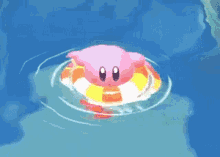 kirby and the forgotten land kirby kirby swimming kirby float kirby floating