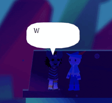 a cartoon character with a speech bubble that says well maybe i won t say