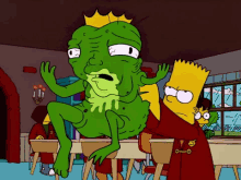 Simpsons Frog Prince GIF - Simpsons Frog Prince Vomit GIFs