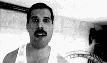 Freddy Mercury Queen GIF - Freddy Mercury Queen Black And White GIFs